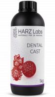 Фотополимерная смола HARZ Labs Dental Cast Cherry, вишневый (1000 гр)