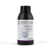 Фотополимерная смола HARZ Labs Dental Clear Pro, прозрачный (0,5 кг)