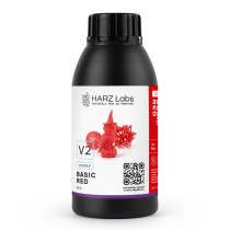 Фотополимерная смола HARZ Labs Basic Red V2, красная (0.5 кг)