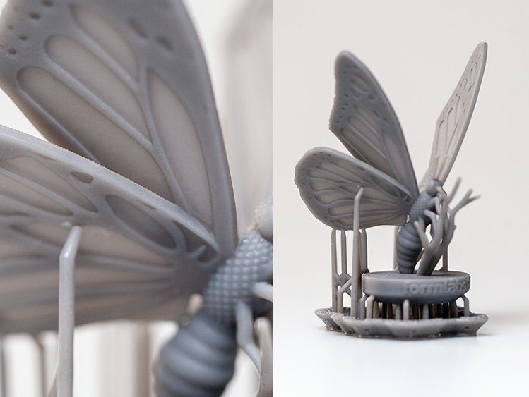 Статуэтка-бабочка, напечатанная на Formlabs Form 3 Статуэтка-бабочка, напечатанная на Formlabs Form 3